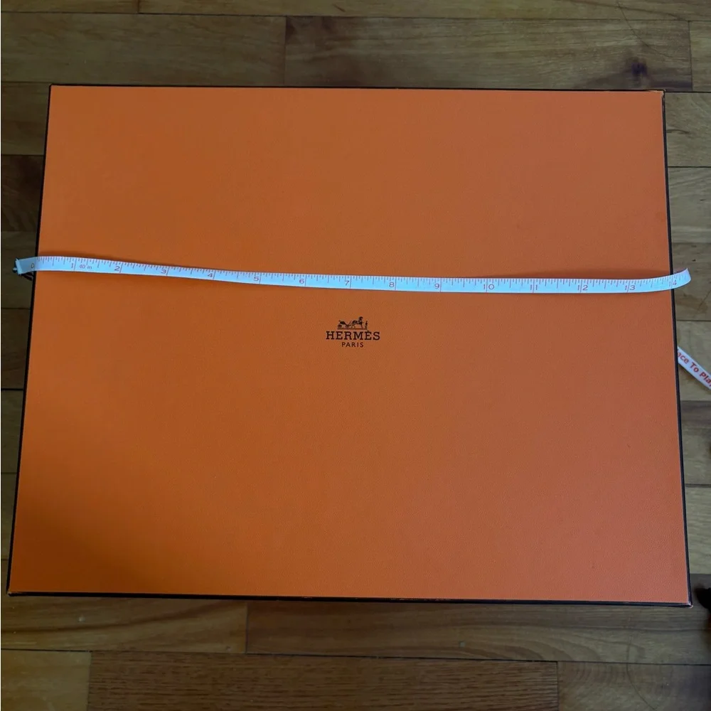 14”x11”x4.5” Hermes Orange Gift Box